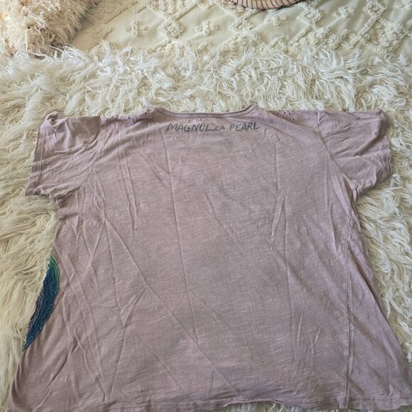 Magnolia Pearl Cotton Jersey Saturn Disco Applique Tee - Picture 4 of 7